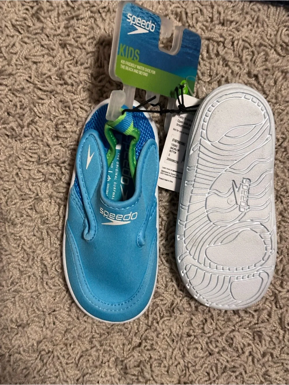 SPEEDO size Baby 5-6 SMALL Hybrid Water Shoe Pool Mesh Velcro NEW!